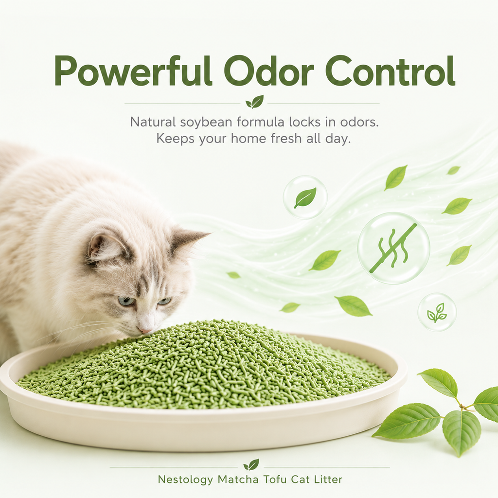 Tofu Cat Litter, Matcha Flavor (1 Box)